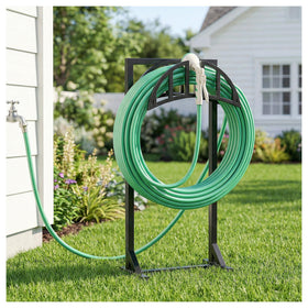 YQSLYSF garden hose holder base stability keeps hoses secure on soft soil