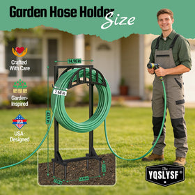 YQSLYSF hose holder stores up to 150ft neatly for organized watering