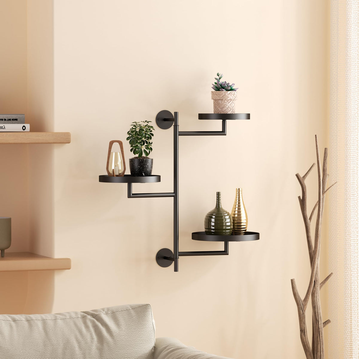 YQSLYSF three-tier planter display for versatile home decor.