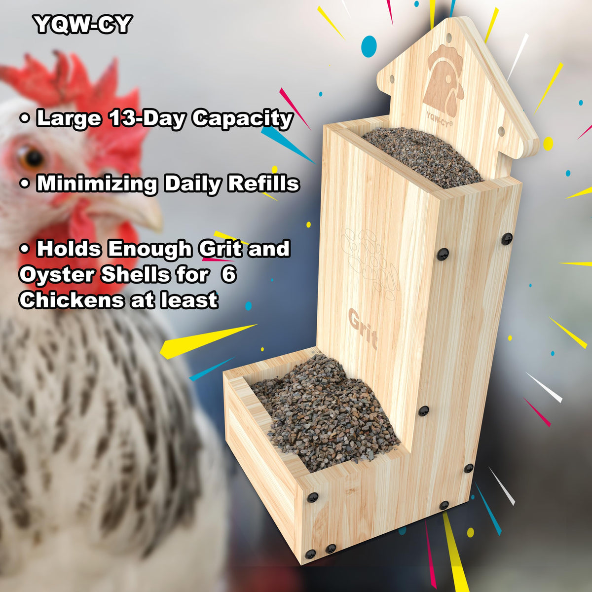 YQW-CY 10mm wood construction adds durability
