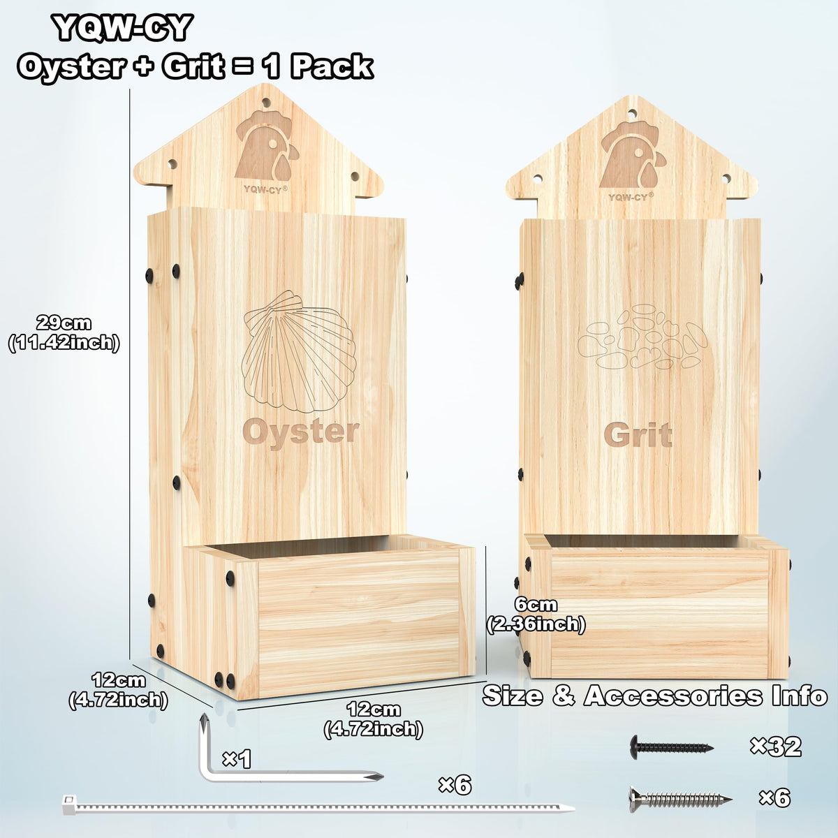 YQW-CY hanging gravity feeder keeps feed tidy