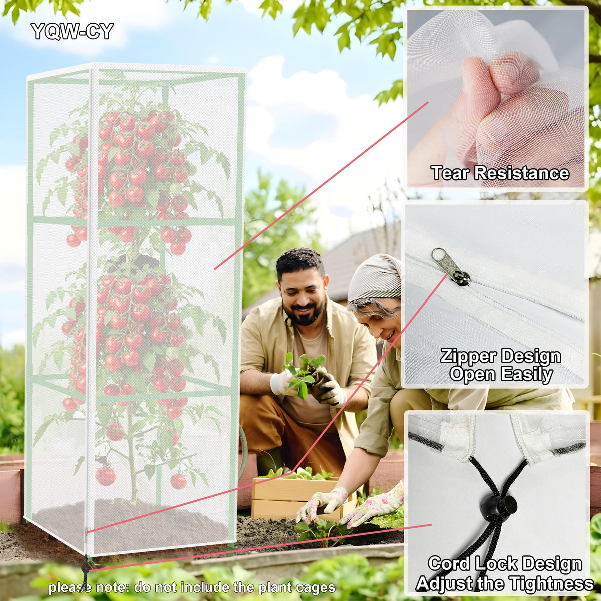 YQW-CY weather-resistant mesh provides durable protection in sun and rain