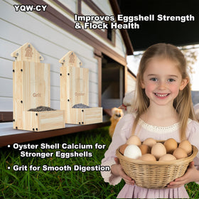 YQW-CY weather-resistant wood feeder withstands coop use