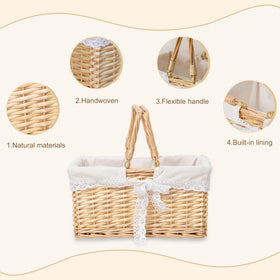 YRLSOTGE removable lace cotton lining keeps contents protected and easy to clean