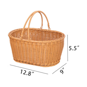 YRMTKIHE breathable rattan weave helps keep contents fresh longer.