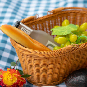 YRMTKIHE rustic home décor basket adds charm while holding essentials.