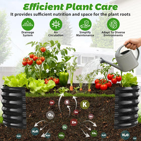 YSEJOMP 0.8mm thick metal frame for durable, long-lasting outdoor gardening