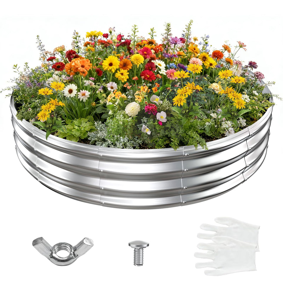 YSEJOMP raised bed during assembly showing tool-free setup for your garden