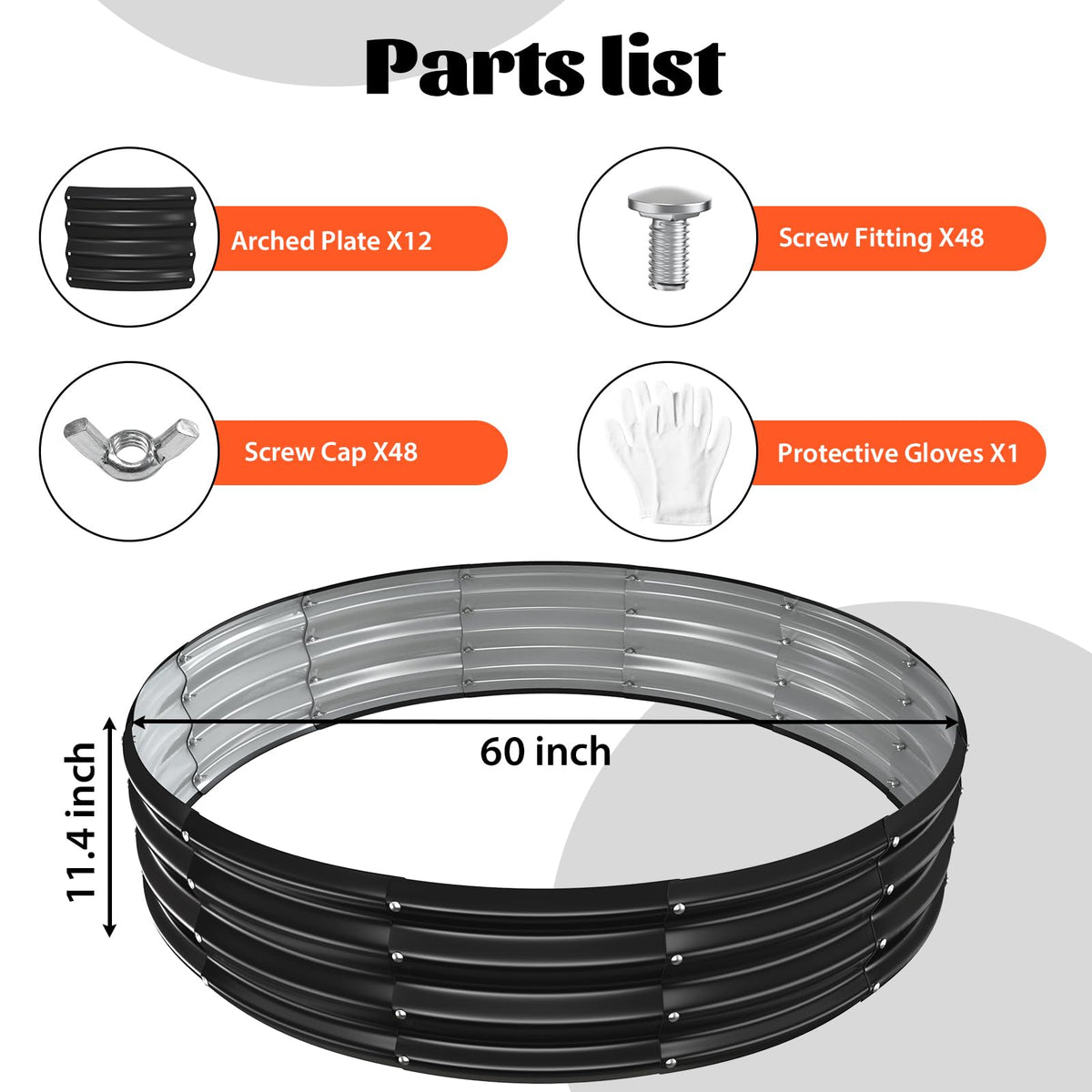YSEJOMP fire pit ring assembly with screws and gloves demonstrates quick setup