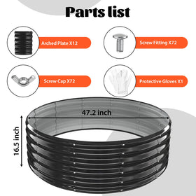 YSEJOMP fire pit ring black gray finish complements outdoor decor