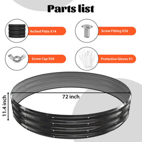 YSEJOMP ring with black paint finish adds modern outdoor style.