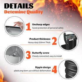 YSEJOMP fire pit ring safely contains the flame for nearby areas.