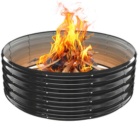 YSEJOMP fire pit ring foldable 48-inch diameter for quick setup