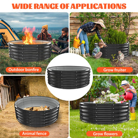 YSEJOMP fire pit ring suitable for garden bed or fence projects