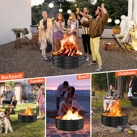 YSEJOMP outdoor ring adds modern ambience for evenings outside.
