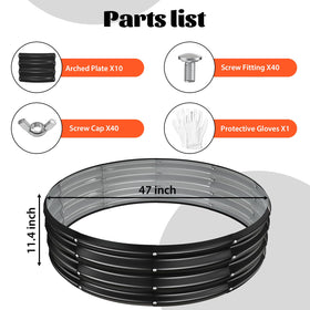 Gloves included for safe, confident assembly of your fire pit ring.