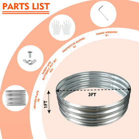 YSEJOMP galvanized finish and included gloves support safe handling