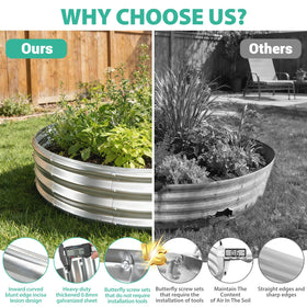 YSEJOMP raised bed with drainage holes preventing waterlogging and promoting root health
