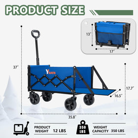 YSIATN versatile wagon for shopping, camping, gardening, and more.