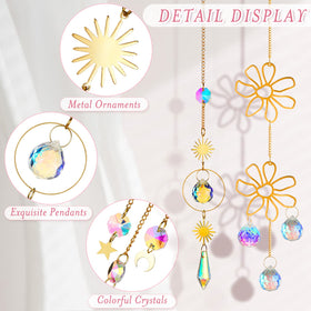 Ysleen colorful prism suncatcher brightens windows with dazzling sunlit colors