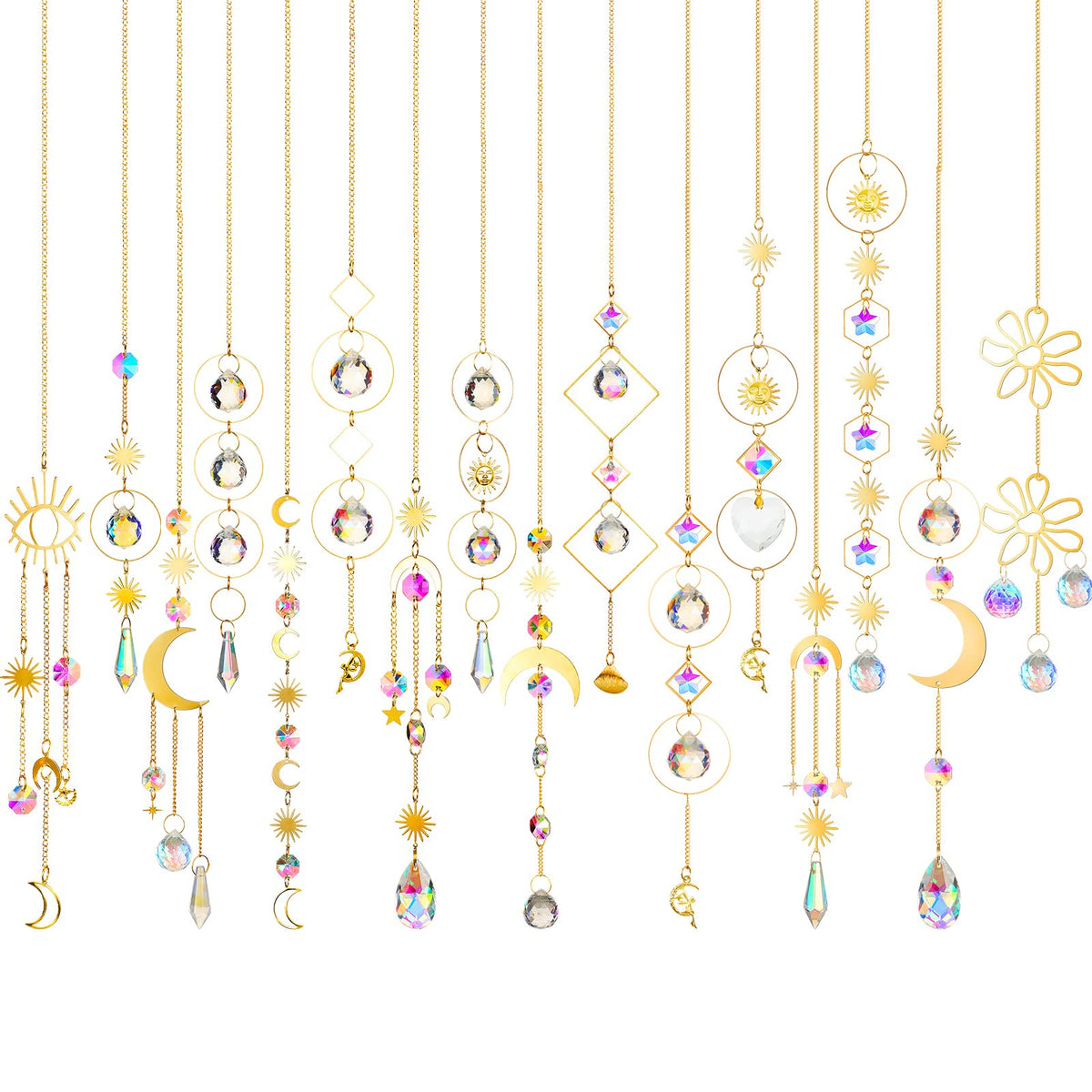 Ysleen crystal suncatcher rainbow window reflects colorful light for vibrant decor