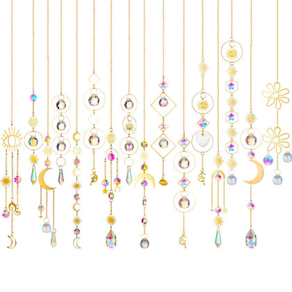Ysleen crystal suncatcher rainbow window reflects colorful light for vibrant decor