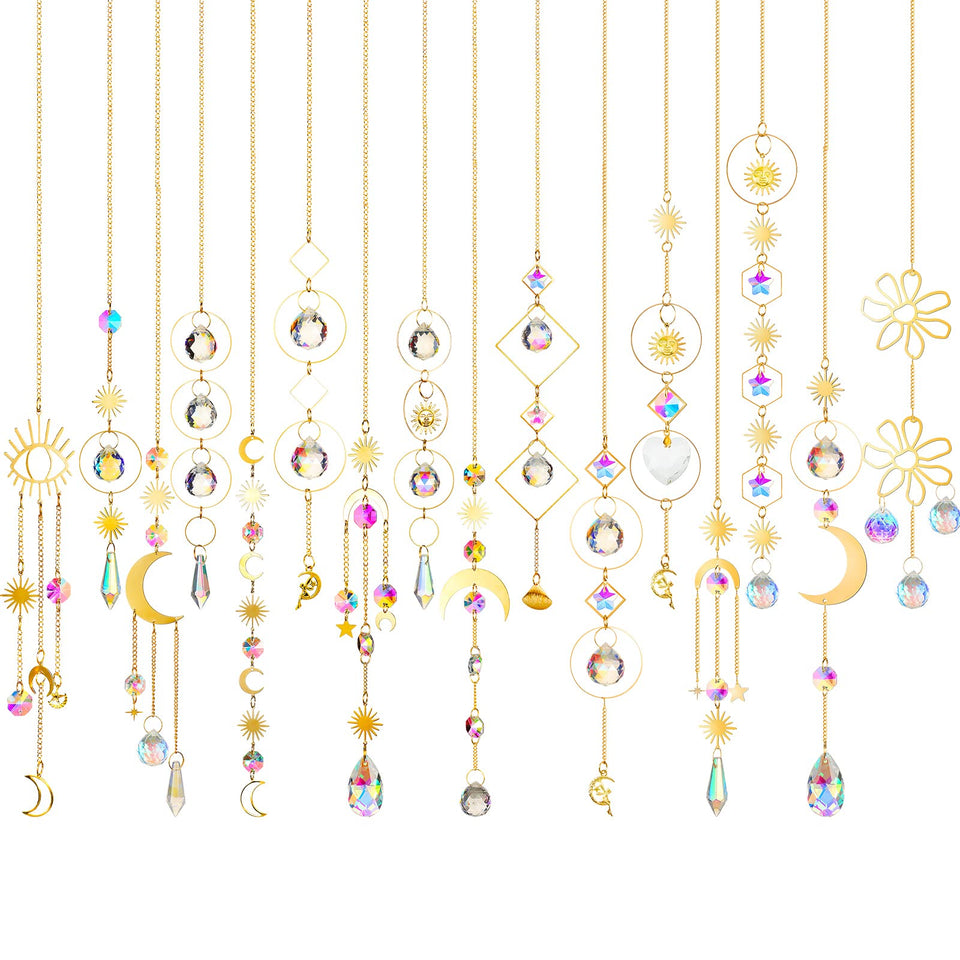 Ysleen crystal suncatcher rainbow window reflects colorful light for vibrant decor