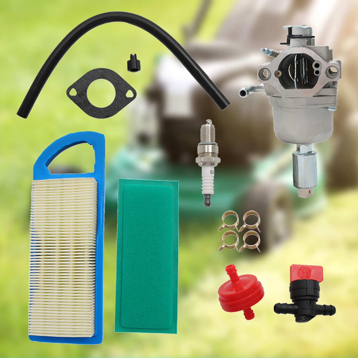 YSMN carburetor packaging and parts included for quick replacement
