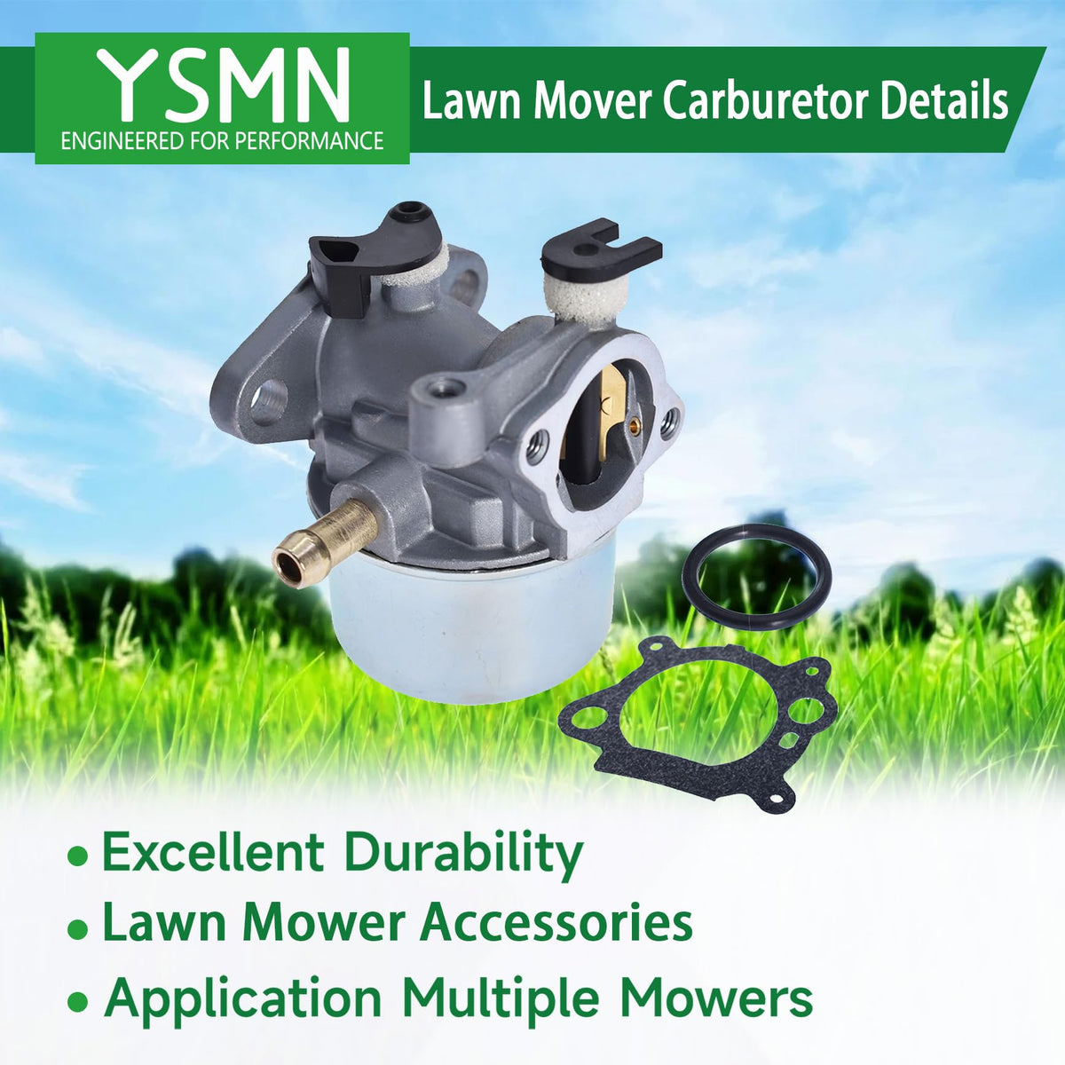 YSMN carburetor o-ring provides reliable engine seal