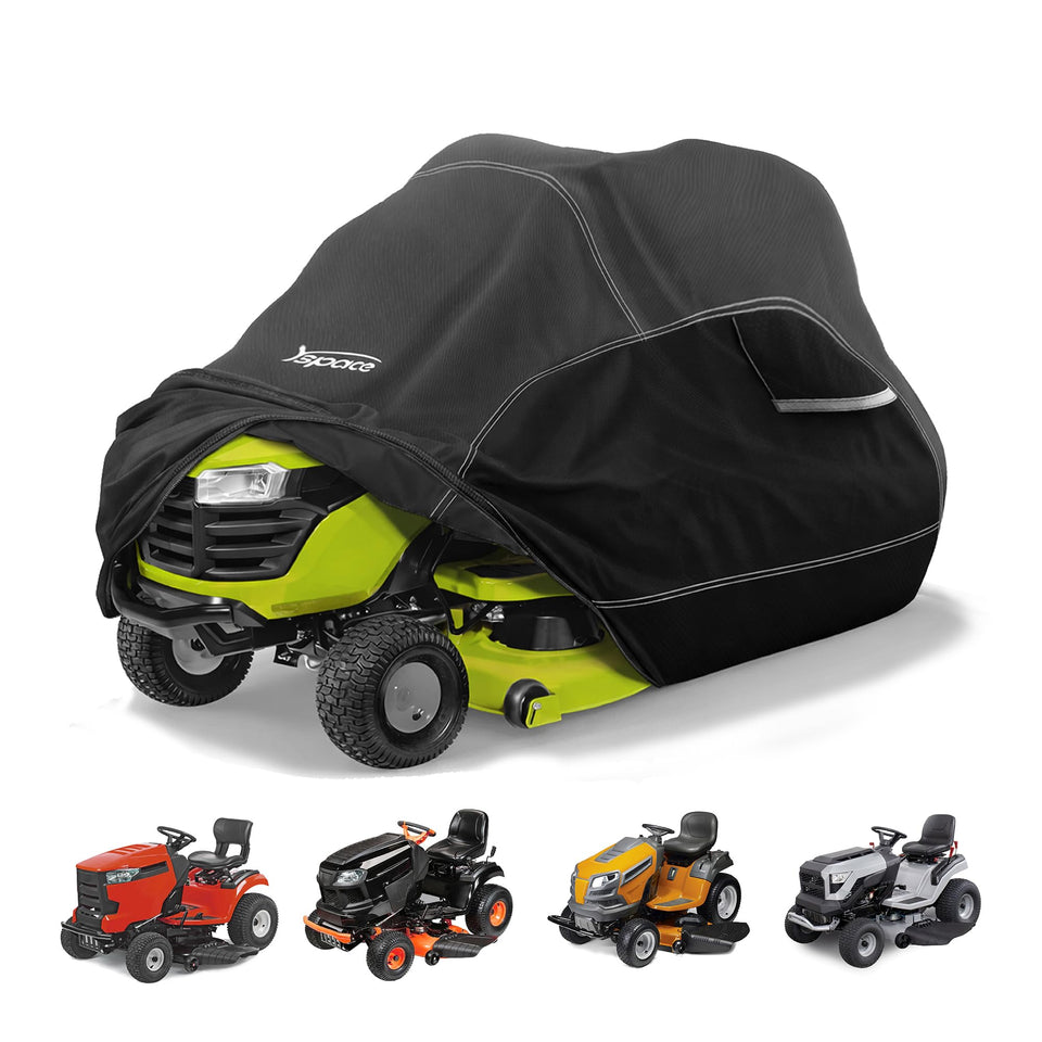 YSPACE riding lawn mower cover with universal fit protects against rain and dust