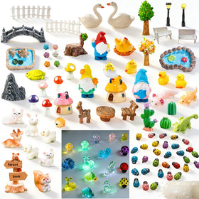 YSUNZIA fairy garden accessories kit collection offers endless DIY decor ideas for indoor and outdoor spaces.
