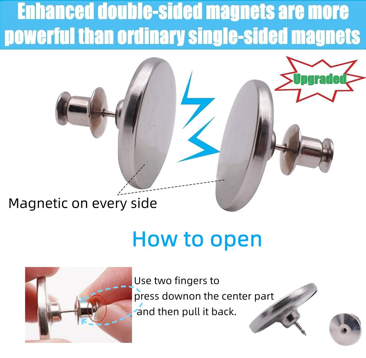 Yteseery easy-install curtain magnets enable quick setup without tools