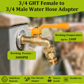 YTFSA durable brass outdoor hose connector built for longevity.