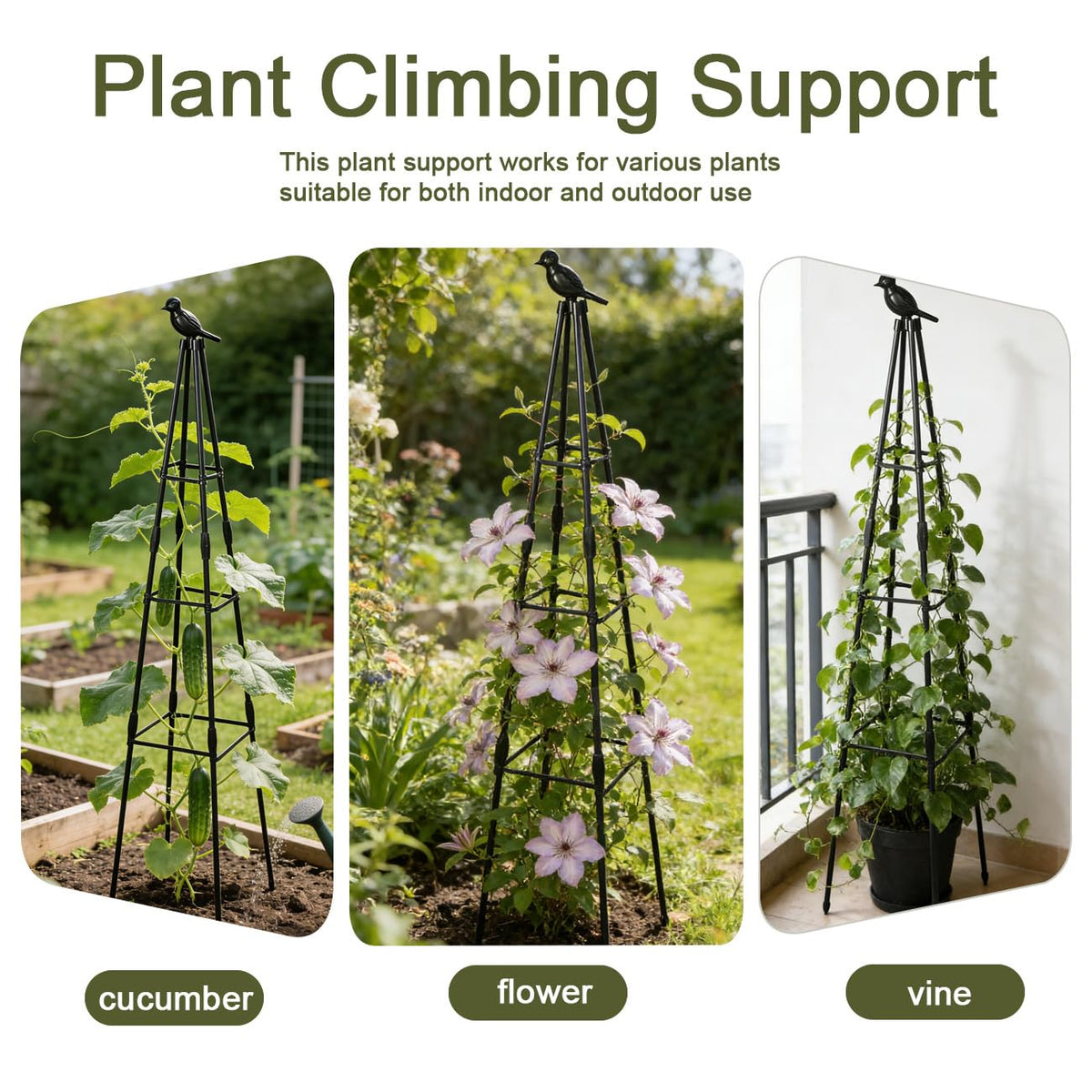 Ytgarflnzw garden trellis supports roses, clematis, and vegetables.