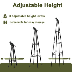 Ytgarflnzw pointed feet trellis anchors in soil or pots