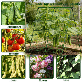 Ytgarflnzw raised-bed garden trellis simplifies installation and plant support.