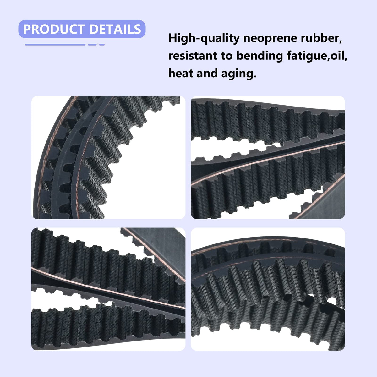 Ytpoools textile-reinforced belt for long-lasting blade engagement
