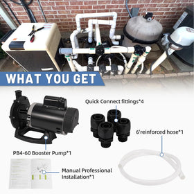 Ytrica PB4-60 ready-to-install booster pump with drain plug included