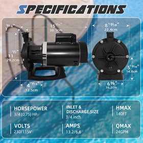 Ytrica PB4-60 installation hardware and quick-connect fittings for easy setup