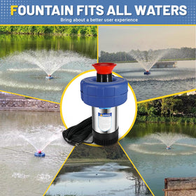 Ytrica Pond Aerator Fountain 110V power and floating design