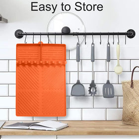Ytuomzi dishwasher-safe silicone mat cleans quickly after grilling