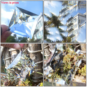 YU FENG 50mm suncatcher square enhances outdoor porch or balcony decor