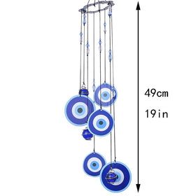 YU FENG Wind chimes feature multi-color glass beads for vibrant garden decor.
