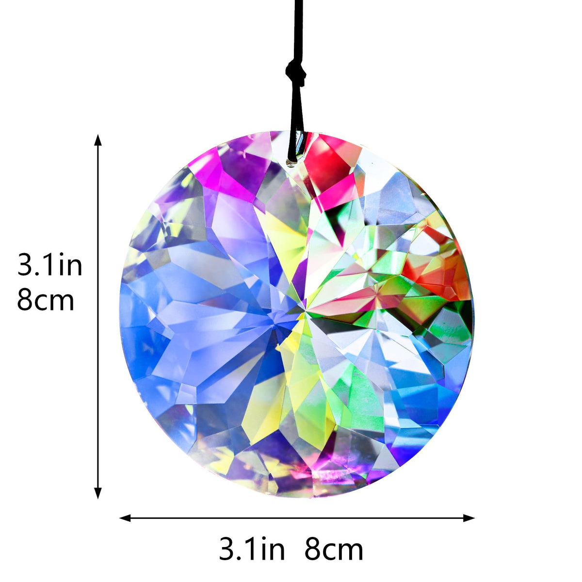 YU FENG crystal prism on chandelier adds subtle shimmer.