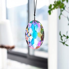 YU FENG feng shui crystal prism for harmonious ambiance in living spaces.