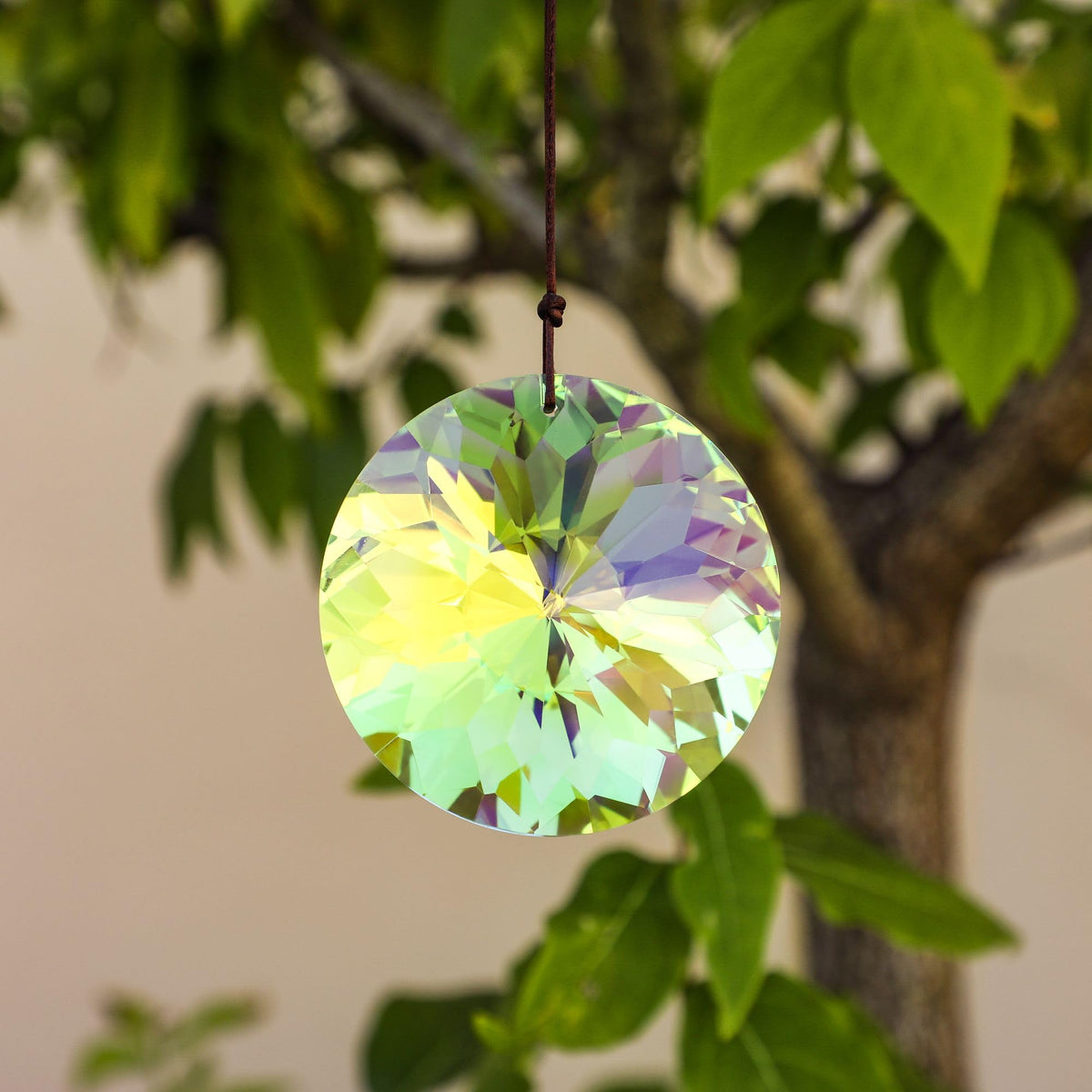 YU FENG home decor crystal prism enhances windows and shelves.