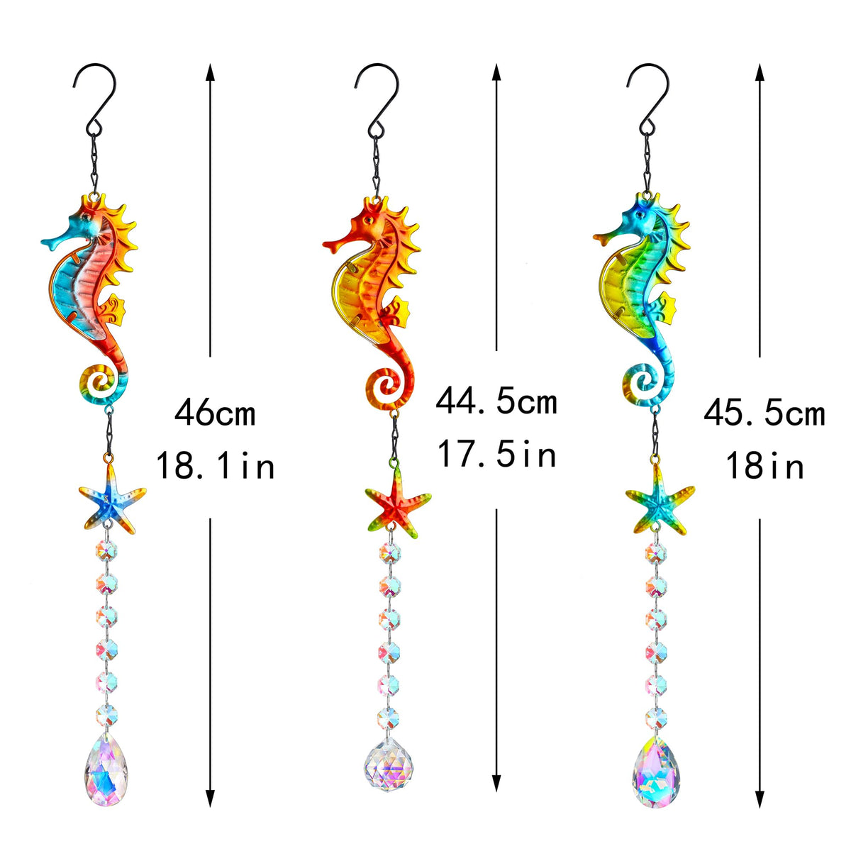 YU FENG Starfish Crystal Suncatcher adds shimmering coastal light to your window