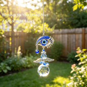 YU FENG Turkish eye pendant decor provides protective charm.