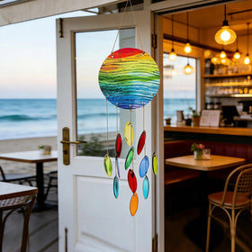 YU FENG Window Decor Wind Chime enhances corners with color and subtle sound