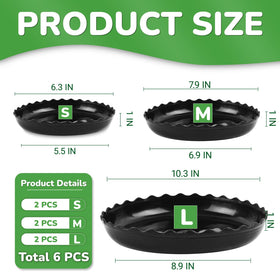 YUANAIYI Wave Saucer 6inch closeup shows thick, durable resin.
